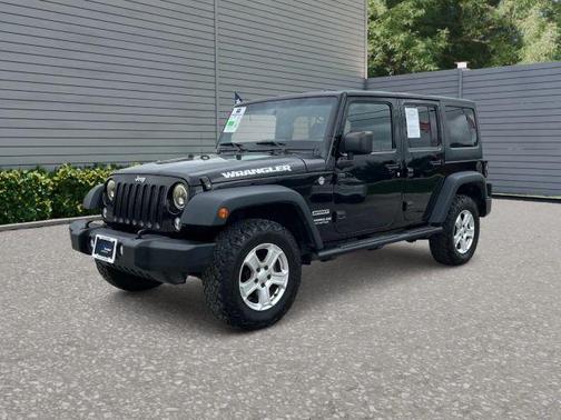 Black 2015 Jeep Wrangler Unlimited Sport