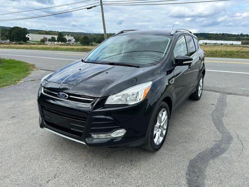 White Platinum Metallic Tri-Coat 2015 Ford Escape Titanium