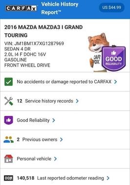 2016 Mazda Mazda3 s Grand Touring