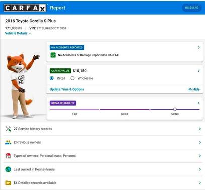 Black Sand Pearl 2016 Toyota Corolla S Plus