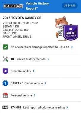 2015 Toyota Camry SE