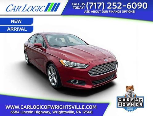 Red 2013 Ford Fusion SE