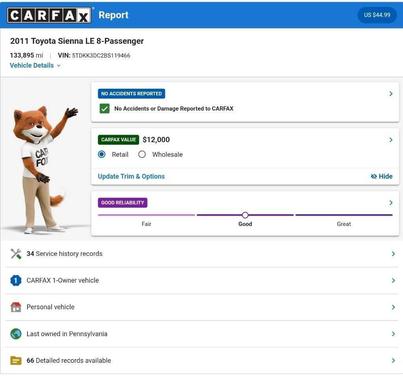 2011 Toyota Sienna LE
