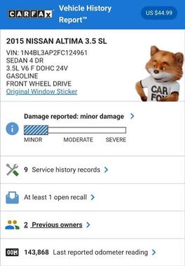 2015 Nissan Altima 3.5 SL