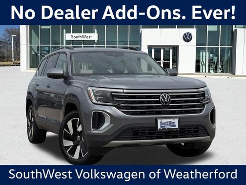 Platinum Gray Metallic 2024 Volkswagen Atlas 2.0T SE w/Technology