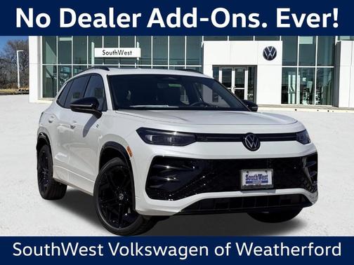 Opal White Pearl 2026 Volkswagen Tiguan 2.0T SE R-Line Black SUV