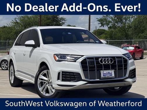 Carrara White 2023 Audi Q7 45 Premium