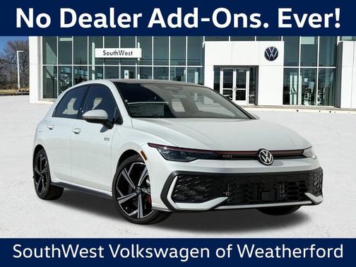 Opal White Pearl 2026 Volkswagen Golf GTI 2.0T SE Hatchback