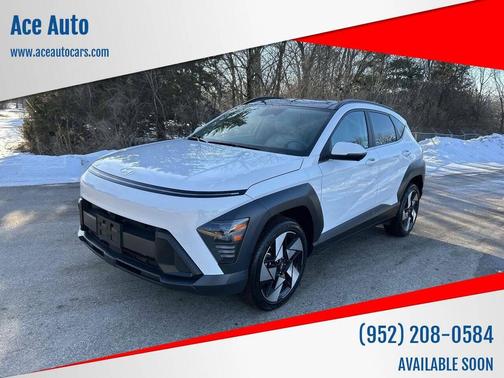 Atlas White 2024 Hyundai KONA Limited SUV