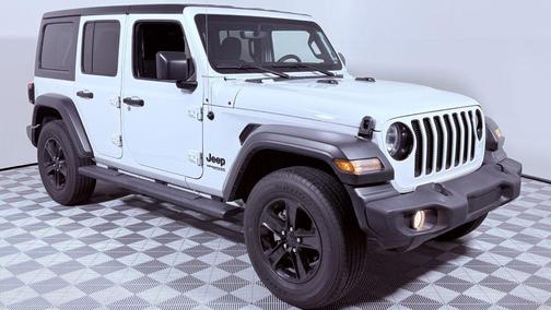 Bright White Clearcoat 2022 Jeep Wrangler Unlimited Sport Altitude