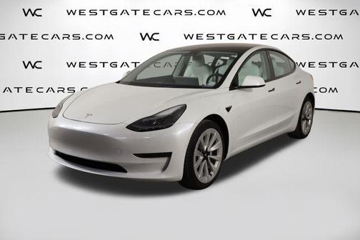 White 2022 Tesla Model 3 Long Range