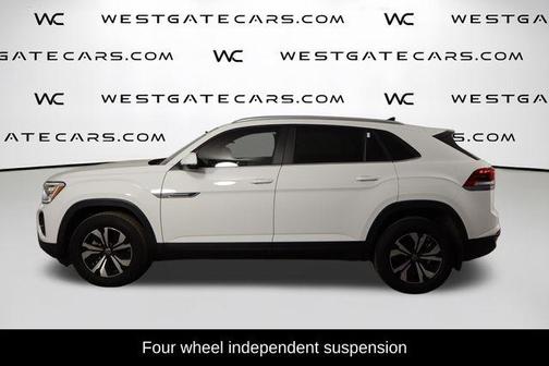 Pure White 2025 Volkswagen Atlas Cross Sport 2.0T SE
