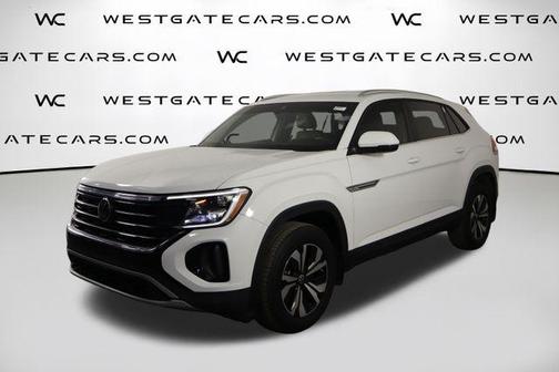Pure White 2025 Volkswagen Atlas Cross Sport 2.0T SE