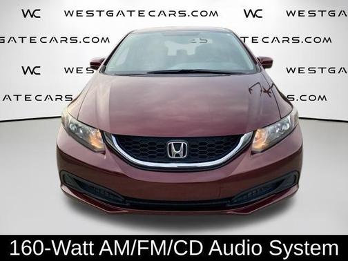 Burgundy 2015 Honda Civic LX