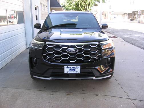 BLACK 2025 Ford Explorer Platinum 4WD