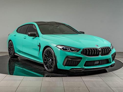 Mint Green 2023 BMW M8 Gran Coupe Competition