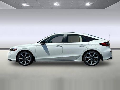 Platinum White Pearl 2026 Honda Civic Hybrid Sport Touring