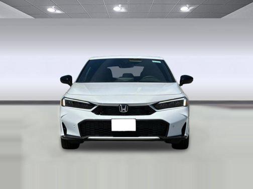 Platinum White Pearl 2026 Honda Civic Hybrid Sport Touring