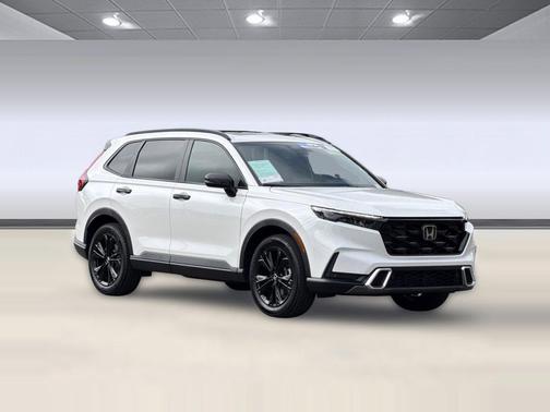 Platinum White Pearl 2026 Honda CR-V Hybrid Sport Touring AWD