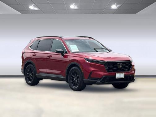 Radiant Red Metallic 2025 Honda CR-V Hybrid Sport FWD