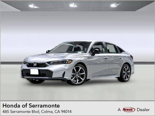 Solar Silver Metallic 2026 Honda Civic Hybrid Sport