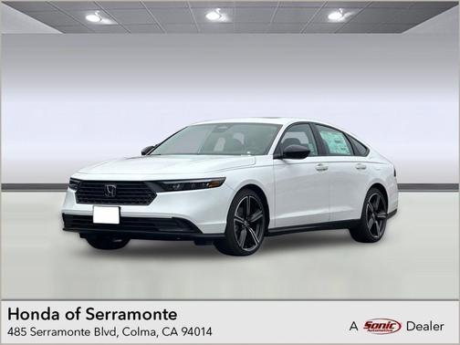 Platinum White Pearl 2026 Honda Accord Hybrid Sport