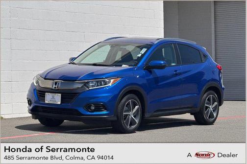 Aegean Blue Metallic 2022 Honda HR-V EX