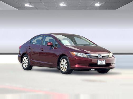 Red 2012 Honda Civic LX
