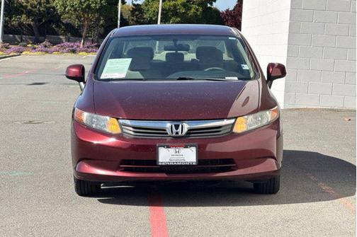 Red 2012 Honda Civic LX
