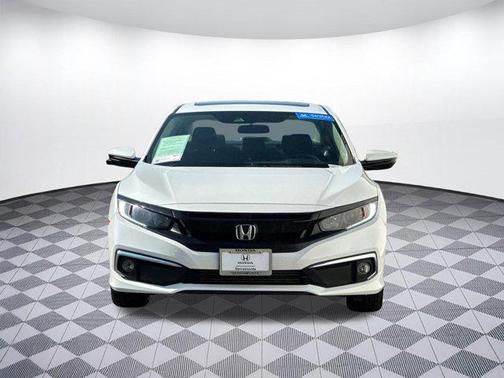 Platinum White Pearl 2020 Honda Civic EX