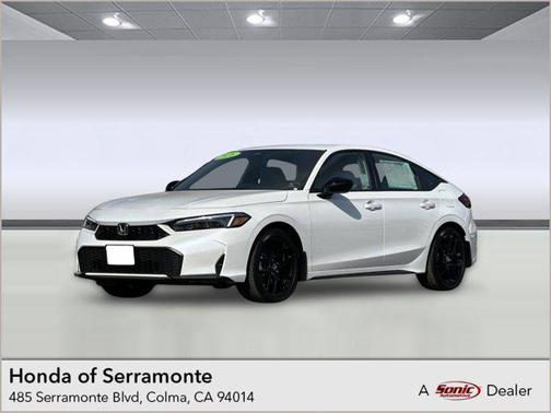 Platinum White Pearl 2026 Honda Civic Hybrid Sport