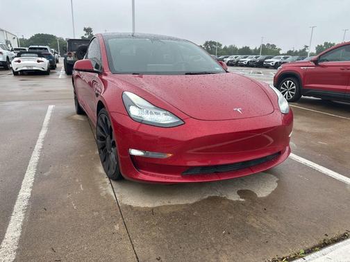 Red Multi-Coat 2022 Tesla Model 3 Performance