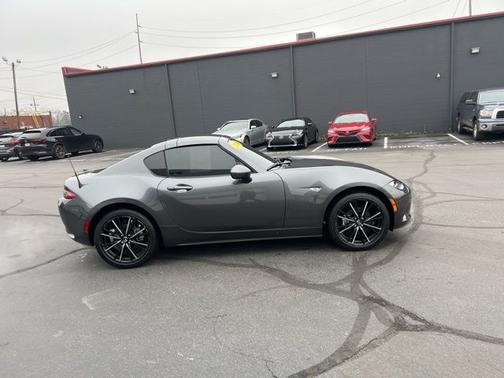 Machine Gray 2024 Mazda MX-5 Miata RF Grand Touring
