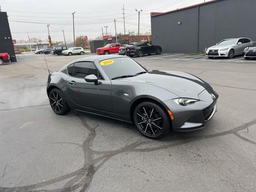 Machine Gray 2024 Mazda MX-5 Miata RF Grand Touring