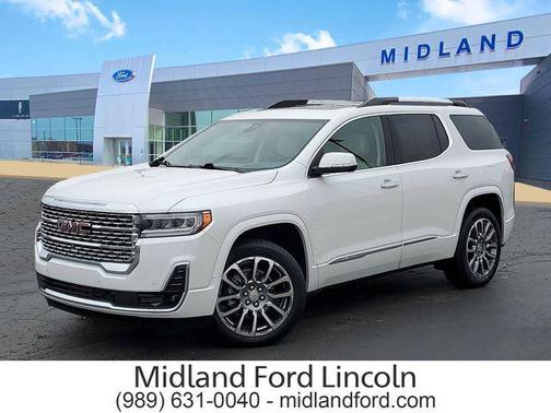 White Frost Tricoat 2022 GMC Acadia Denali