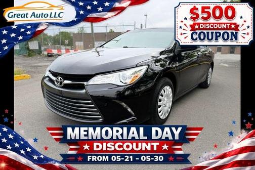 Black 2015 Toyota Camry LE