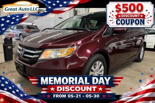 Purple 2014 Honda Odyssey EX-L