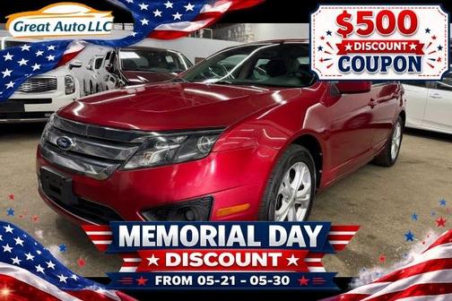 Red 2012 Ford Fusion SE