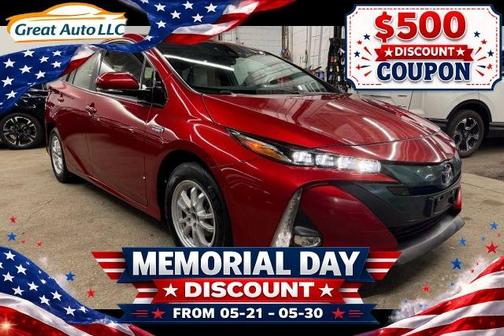 Red 2017 Toyota Prius Prime Advanced