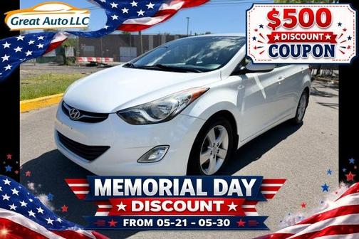 Pearl White 2013 Hyundai ELANTRA GLS