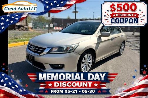 Tan 2014 Honda Accord EX-L Sedan