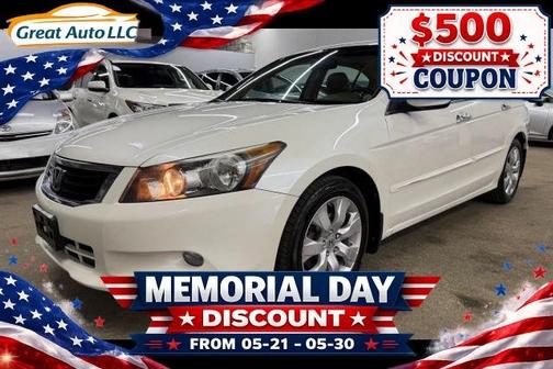 White 2009 Honda Accord EX-L
