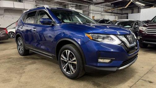 Blue 2017 Nissan Rogue SL