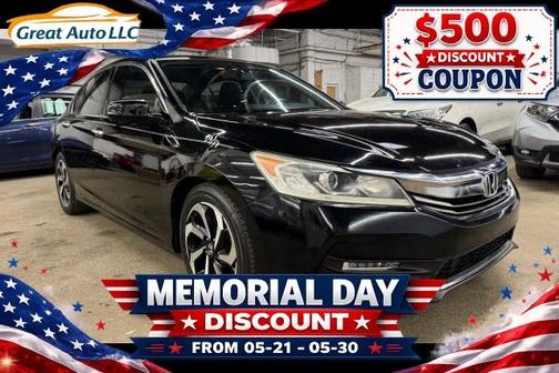 Black 2016 Honda Accord EX-L V-6