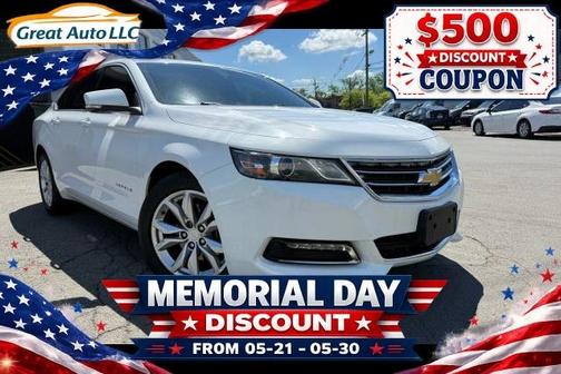 White 2018 Chevrolet Impala 1LT