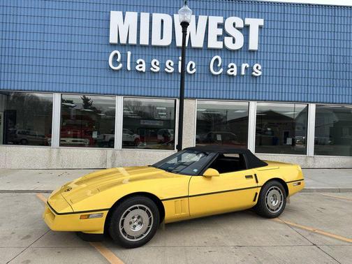 Yellow 1986 Chevrolet Corvette Base