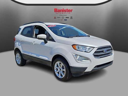 White Platinum Metallic Tri-Coat 2020 Ford EcoSport SE