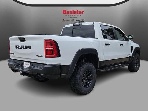 Bright White Clearcoat 2026 RAM 1500 RHO Crew Cab 4x4 5'7' Box