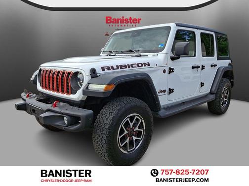 Bright White Clearcoat 2024 Jeep Wrangler Rubicon