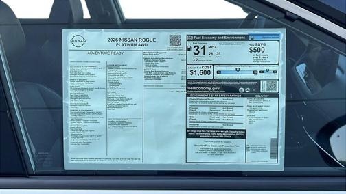 2026 Nissan Rogue Platinum